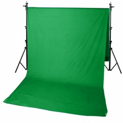 Фон тканевый зеленый хромакей GreenBean Field 240 х 500 Green